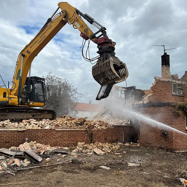 50 Tonne Excavator on site we have recently completed in Leicestershire